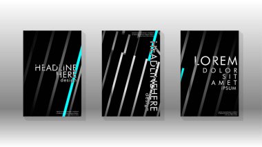 Geometrik tasarım arka planlı kapak kitabı