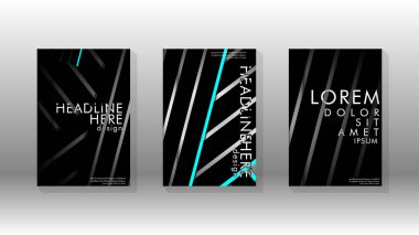 Geometrik tasarım arka planlı kapak kitabı