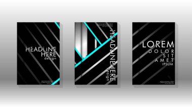 Geometrik tasarım arka planlı kapak kitabı