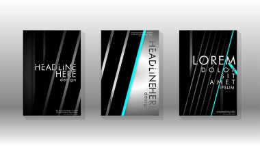 Geometrik tasarım arka planlı kapak kitabı