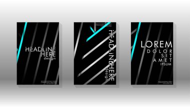 Geometrik tasarım arka planlı kapak kitabı