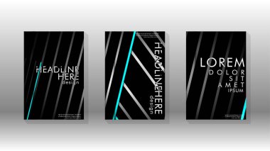 Geometrik tasarım arka planlı kapak kitabı