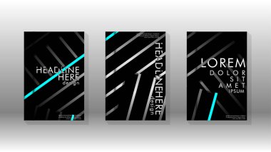 Geometrik tasarım arka planlı kapak kitabı