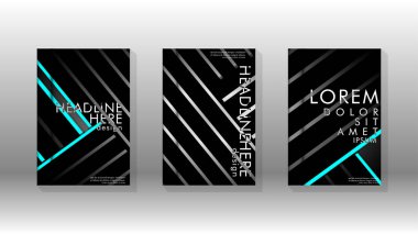 Geometrik tasarım arka planlı kapak kitabı