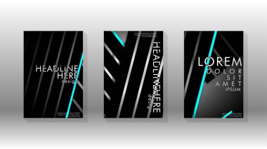 Geometrik tasarım arka planlı kapak kitabı