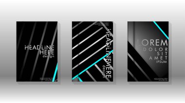 Geometrik tasarım arka planlı kapak kitabı