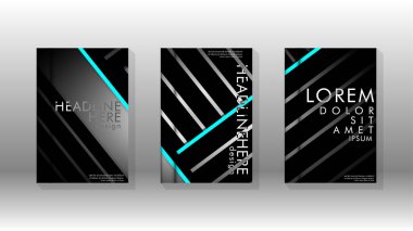 Geometrik tasarım arka planlı kapak kitabı