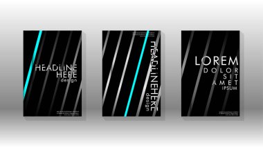 Geometrik tasarım arka planlı kapak kitabı