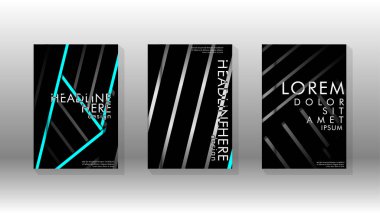 Geometrik tasarım arka planlı kapak kitabı