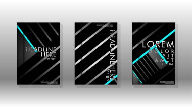 Geometrik tasarım arka planlı kapak kitabı