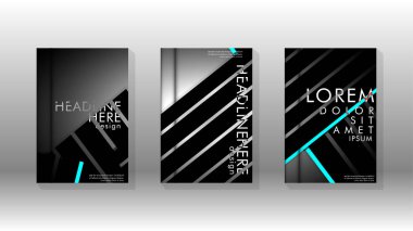 Geometrik tasarım arka planlı kapak kitabı