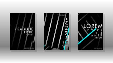 Geometrik tasarım arka planlı kapak kitabı