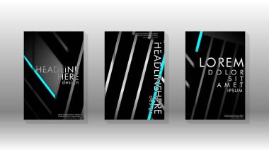 Geometrik tasarım arka planlı kapak kitabı