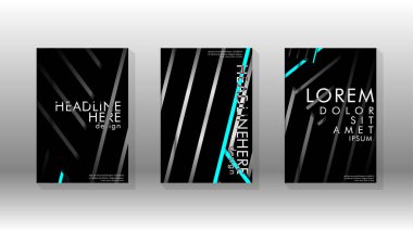 Geometrik tasarım arka planlı kapak kitabı