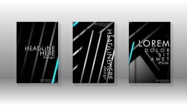 Geometrik tasarım arka planlı kapak kitabı