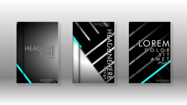 Geometrik tasarım arka planlı kapak kitabı