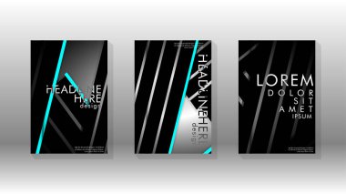 Geometrik tasarım arka planlı kapak kitabı