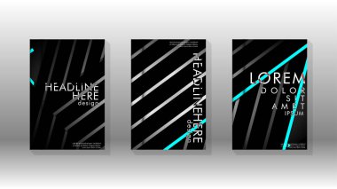 Geometrik tasarım arka planlı kapak kitabı