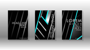 Geometrik tasarım arka planlı kapak kitabı