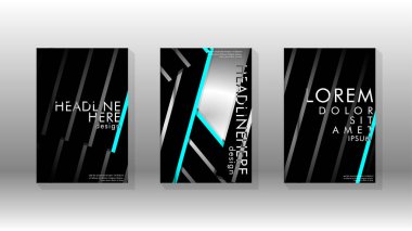 Geometrik tasarım arka planlı kapak kitabı