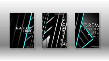 Geometrik tasarım arka planlı kapak kitabı