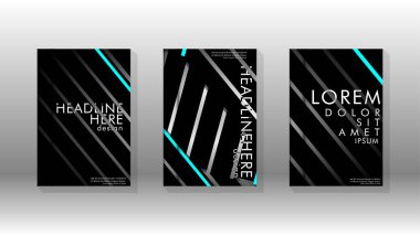 Geometrik tasarım arka planlı kapak kitabı