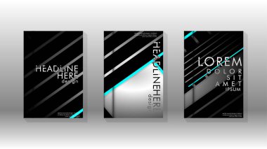 Geometrik tasarım arka planlı kapak kitabı