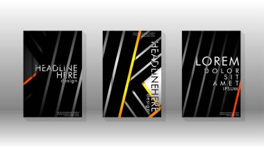 Geometrik tasarım arka planlı kapak kitabı.