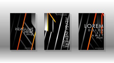 Geometrik tasarım arka planlı kapak kitabı.