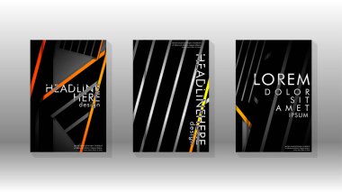 Geometrik tasarım arka planlı kapak kitabı.