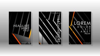 Geometrik tasarım arka planlı kapak kitabı.