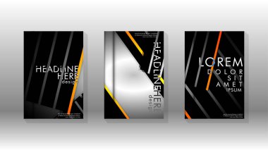 Geometrik tasarım arka planlı kapak kitabı.