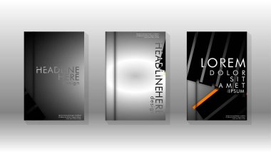 Geometrik tasarım arka planlı kapak kitabı.