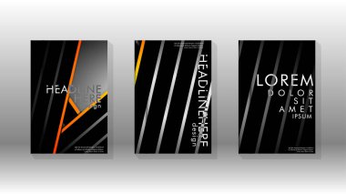 Geometrik tasarım arka planlı kapak kitabı.