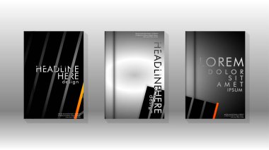 Geometrik tasarım arka planlı kapak kitabı.