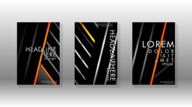 Geometrik tasarım arka planlı kapak kitabı.