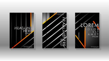 Geometrik tasarım arka planlı kapak kitabı.