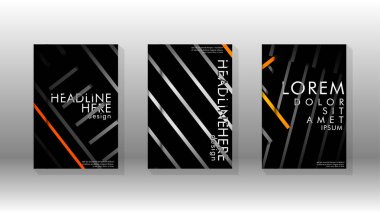 Geometrik tasarım arka planlı kapak kitabı.