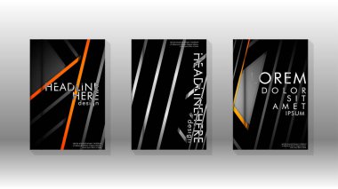 Geometrik tasarım arka planlı kapak kitabı.