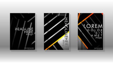 Geometrik tasarım arka planlı kapak kitabı.