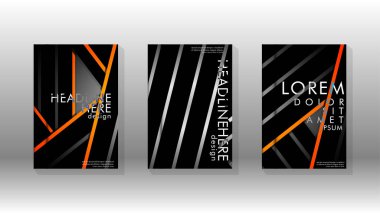 Geometrik tasarım arka planlı kapak kitabı.