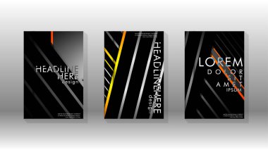 Geometrik tasarım arka planlı kapak kitabı.