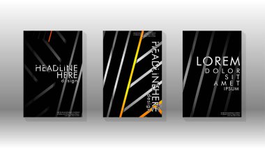 Geometrik tasarım arka planlı kapak kitabı.