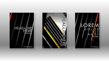 Geometrik tasarım arka planlı kapak kitabı.