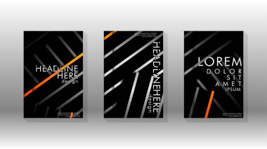 Geometrik tasarım arka planlı kapak kitabı.