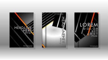 Geometrik tasarım arka planlı kapak kitabı.