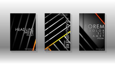 Geometrik tasarım arka planlı kapak kitabı.