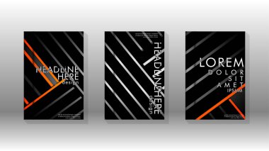 Geometrik tasarım arka planlı kapak kitabı.