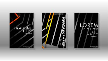 Geometrik tasarım arka planlı kapak kitabı.