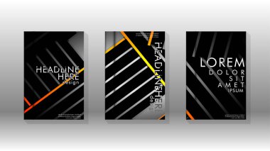 Geometrik tasarım arka planlı kapak kitabı.